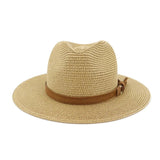 La boutique du chapeau Chapeau Panama sangle en cuir