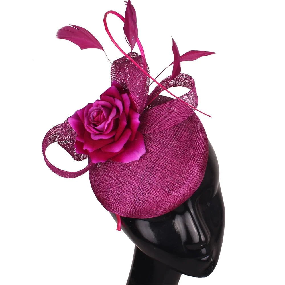 La boutique du chapeau Fuchsia Chapeau Fascinator Fleur