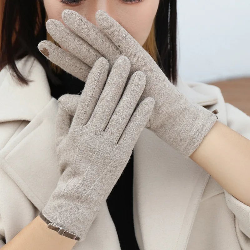 La boutique du chapeau Gants en cachemire simples et élégants