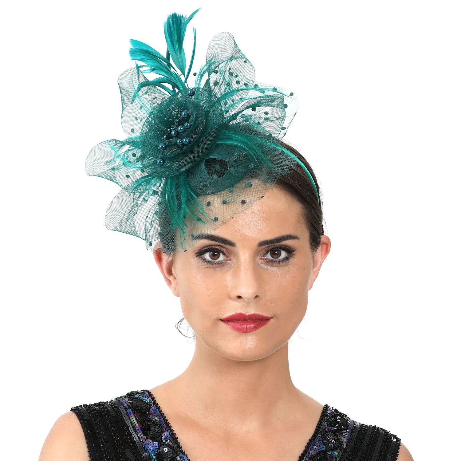 La boutique du chapeau grass green Chapeau Bibi dentelle et fleurs