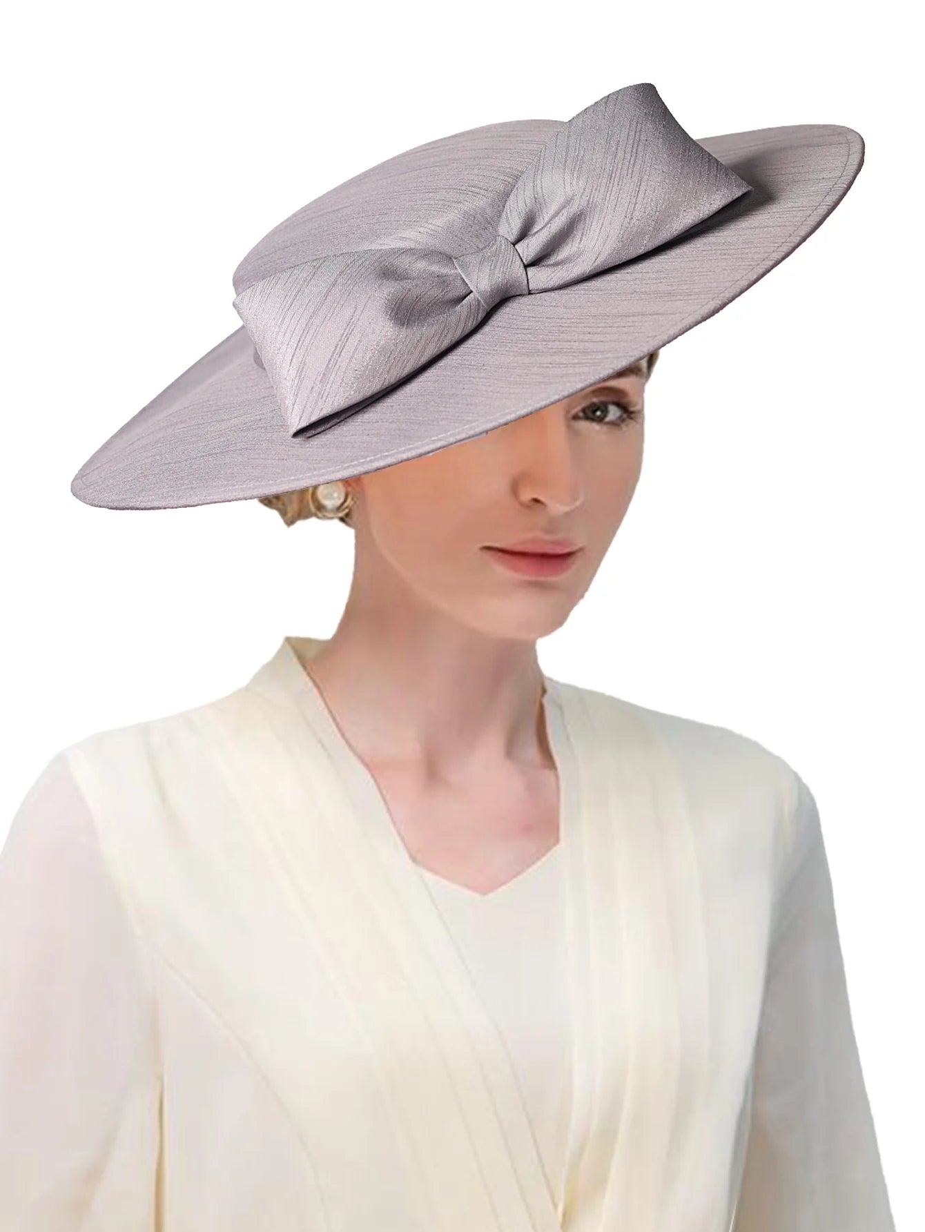 La boutique du chapeau GRAY / 56 to 58cm Chapeau Bibi Satin