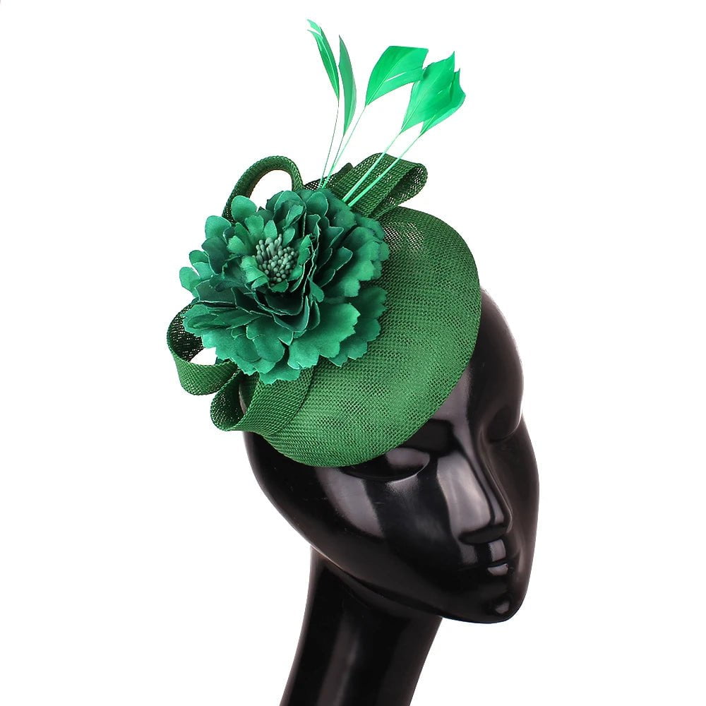 La boutique du chapeau Green Chapeau Fascinator Soirée