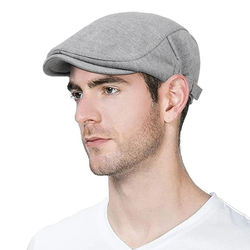 La boutique du chapeau Grey / One Size Béret en coton ajustable