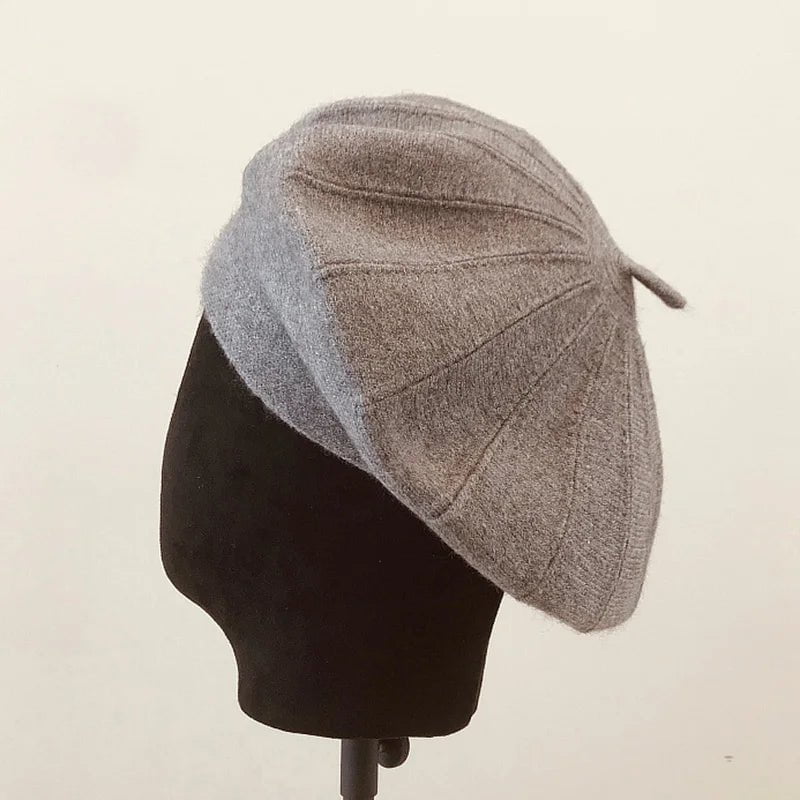 La boutique du chapeau Gris 3 / Ajustable (du 54 au 59) Béret Femme en Laine Automne