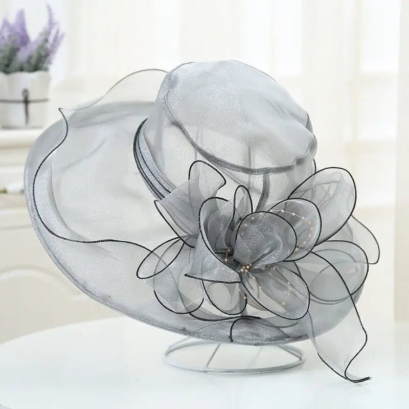 La boutique du chapeau Gris / 56-58cm Chapeau femme glamour