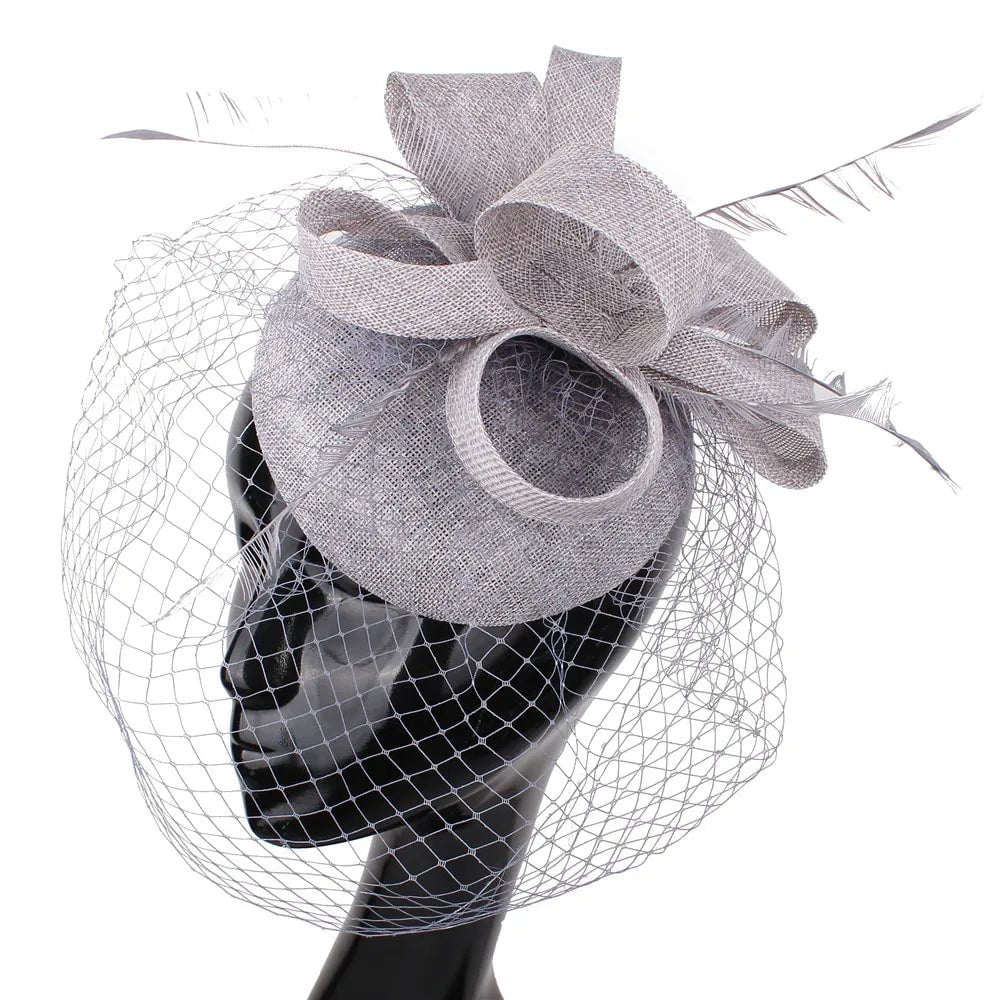 La boutique du chapeau Gris Chapeau Bibi Soirée