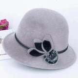 La boutique du chapeau Gris Chapeau cloche raffiné