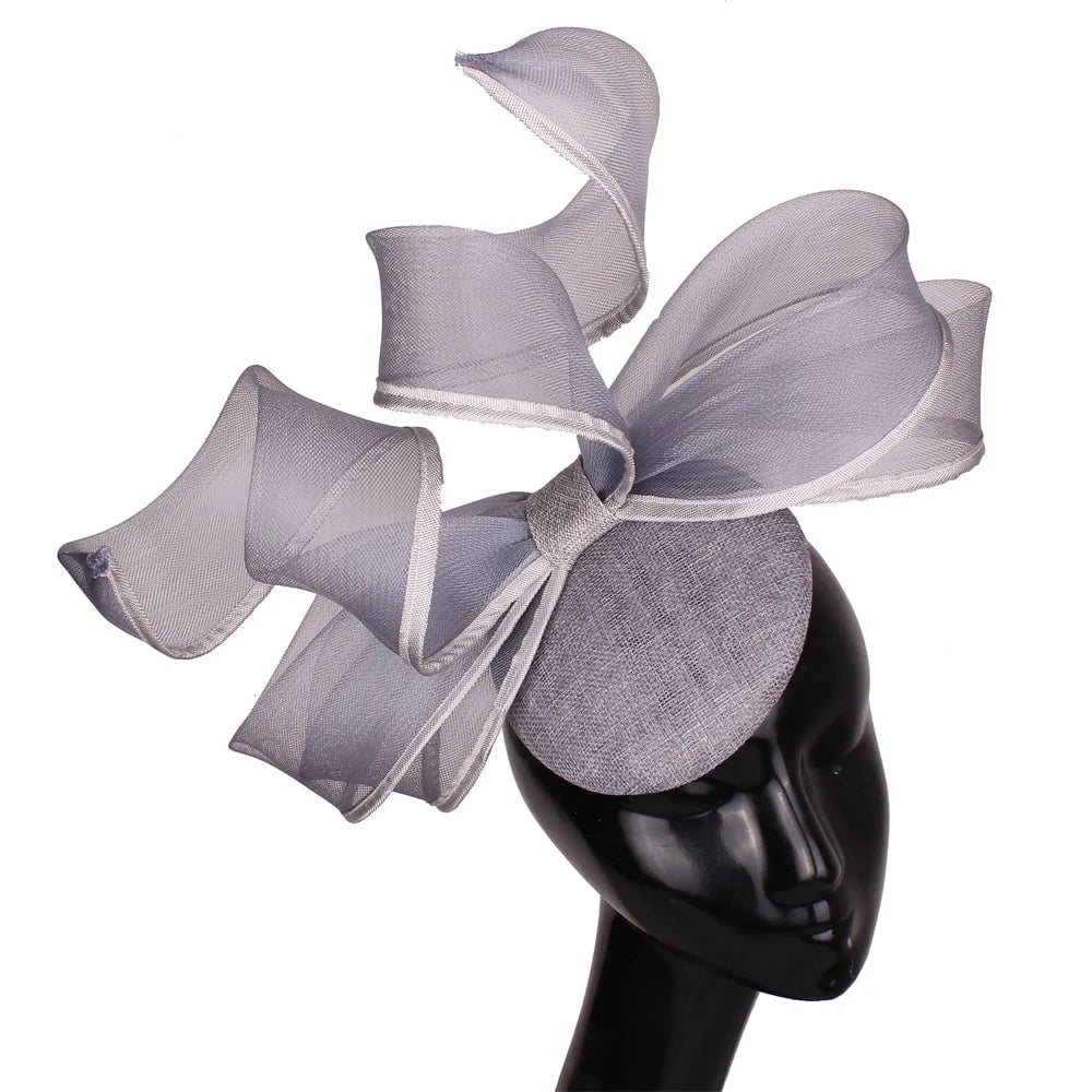 La boutique du chapeau Gris Chapeau Fascinator Cocktail