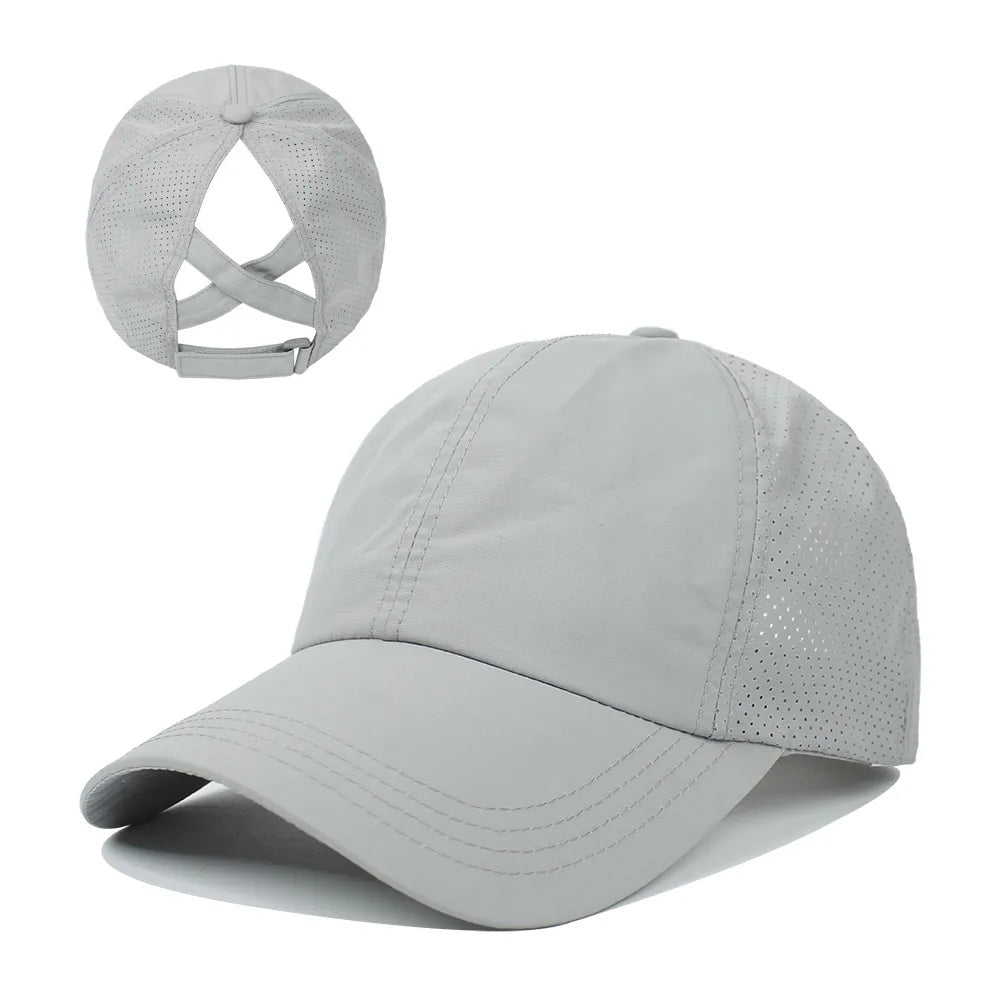 La boutique du chapeau Gris clair Casquette en maille respirante