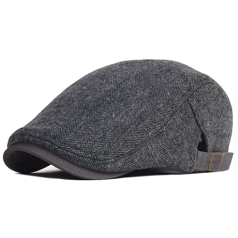 La boutique du chapeau Gris foncé / Ajustable 59-63 cm Béret grande taille