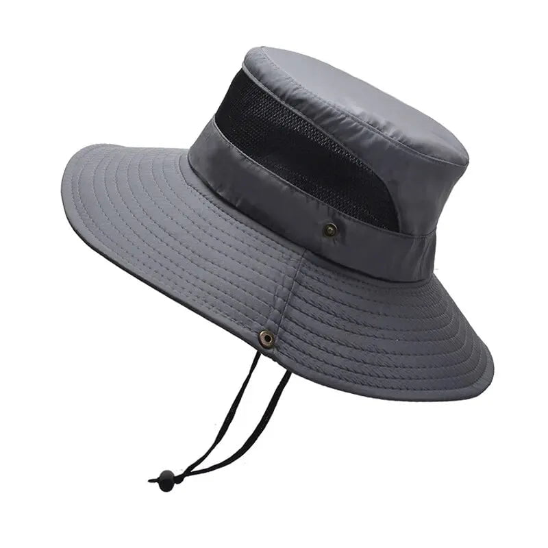 La boutique du chapeau Gris foncé / Taille unique ajustable Chapeau de randonnée pliable