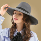 La boutique du chapeau Gris / M (56-58cm) Chapeau automne en feutre