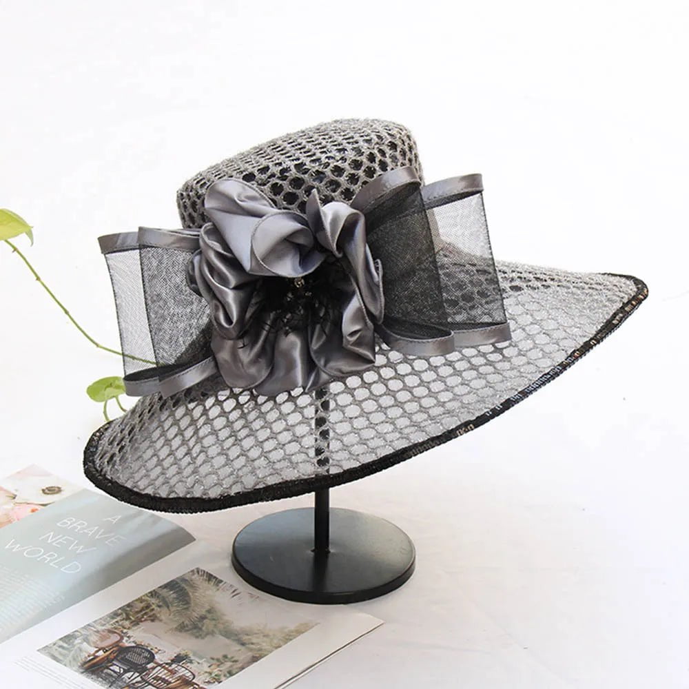 La boutique du chapeau Gris / Taille unique Chapeau de cérémonie élégant pour femme