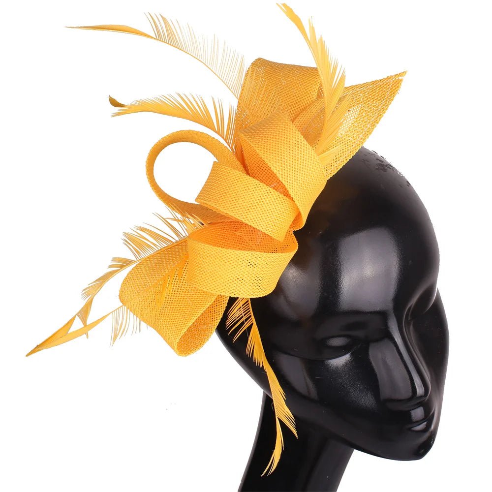 La boutique du chapeau Jaune Chapeau Bibi Plumes