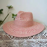 La boutique du chapeau Jazz Chapeau de paille rose