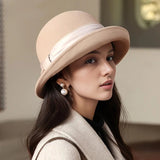 La boutique du chapeau Kaki / 56-60cm Chapeau cloche cérémonie