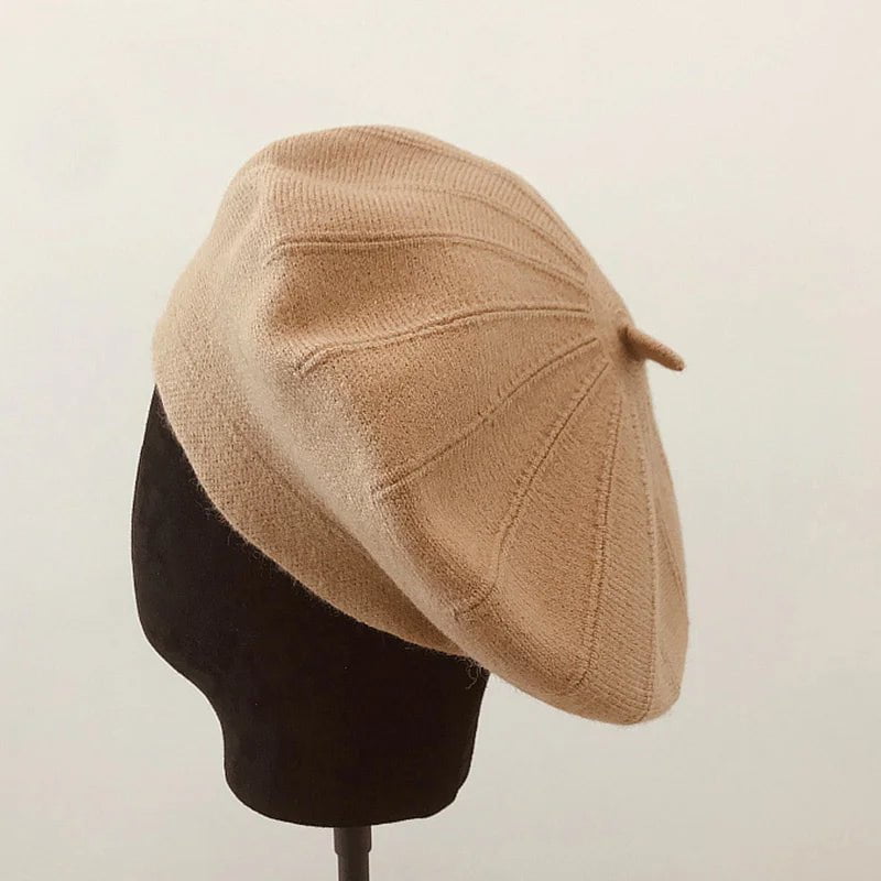 La boutique du chapeau Kaki / Ajustable (du 54 au 59) Béret Femme en Laine Automne