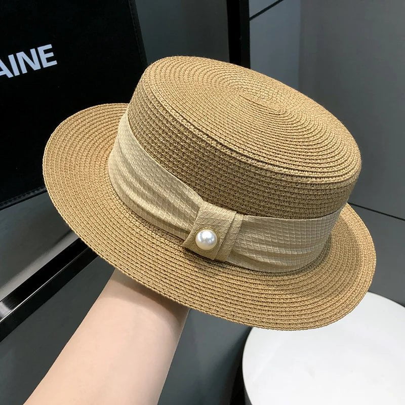 La boutique du chapeau Khaki / 55-59cm Chapeau d'été en paille