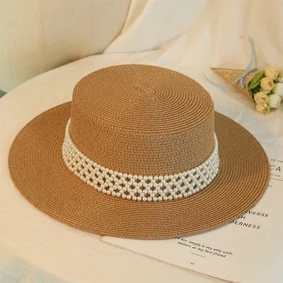 La boutique du chapeau Khaki / 56-58cm Chapeau de paille élégant