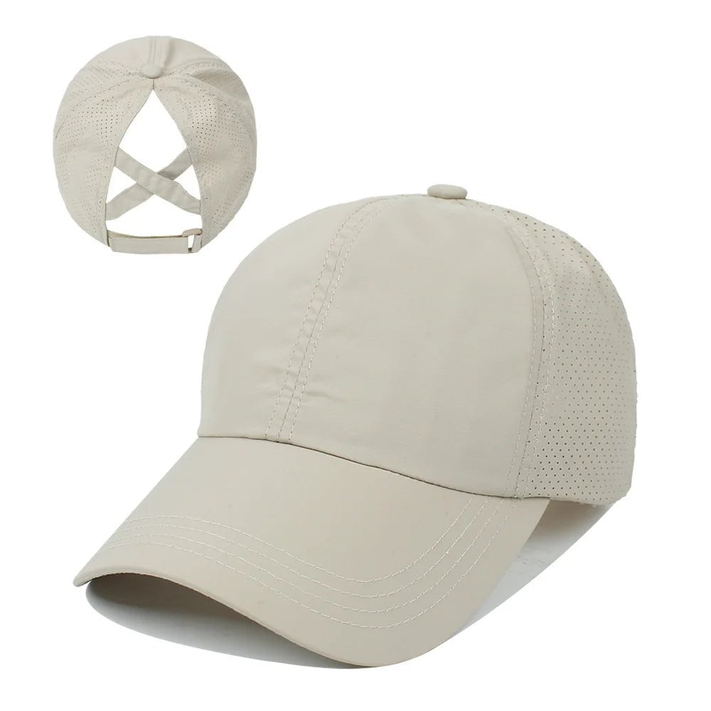 La boutique du chapeau Khaki Casquette en maille respirante