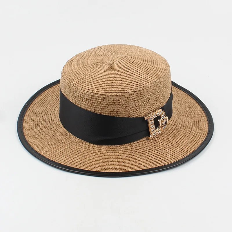 La boutique du chapeau Khaki Chapeau en raphia élégant