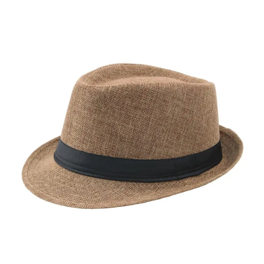 La boutique du chapeau Khaki Chapeau Trilby en lin