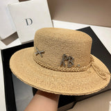 La boutique du chapeau Khaki / Taille unique Chapeau de paille naturel