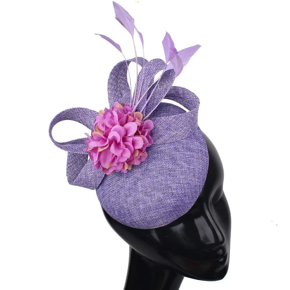 La boutique du chapeau Lavande Chapeau Fascinator Soirée