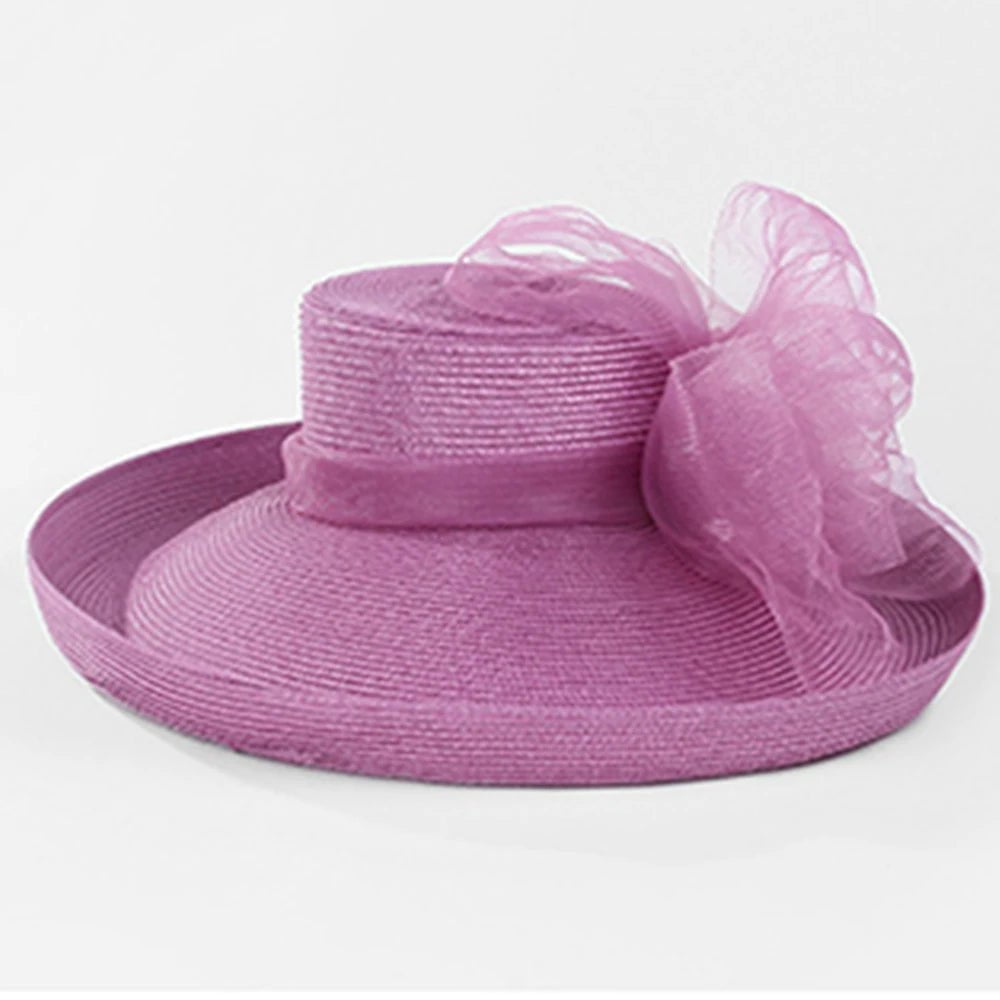 La boutique du chapeau Lavande / M(56-58CM) Chapeau de cérémonie chic