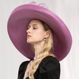 La boutique du chapeau Lavande / M(56-58CM) Chapeau de cérémonie chic