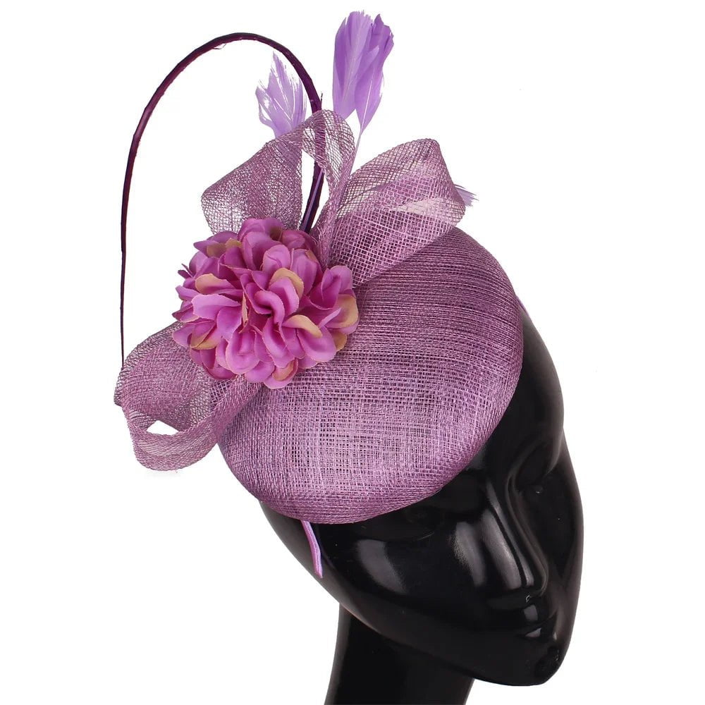 La boutique du chapeau Lavender Chapeau Fascinator Fleur