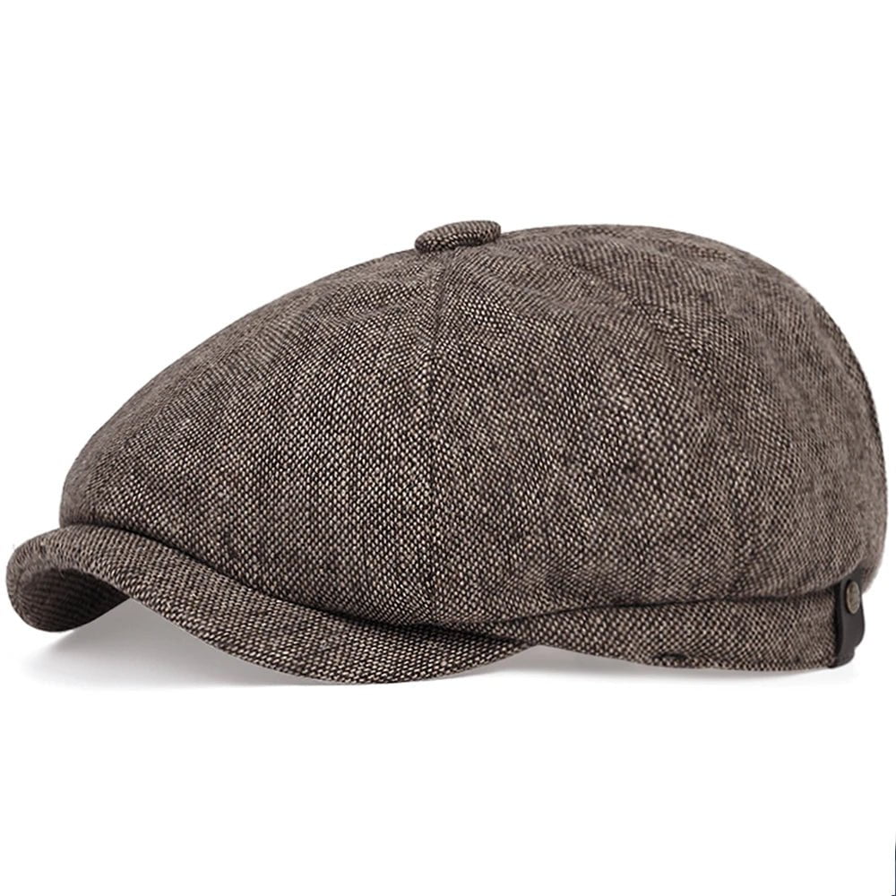 La boutique du chapeau Linen02 / 58cm Béret plat à coutures