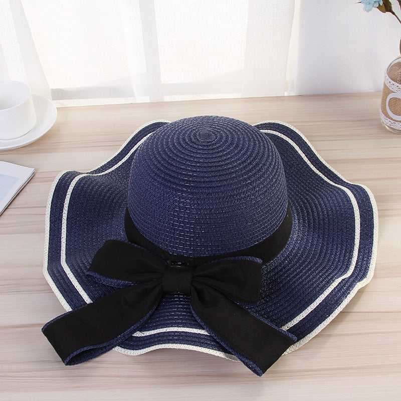 La boutique du chapeau Marine / 54-58cm Chapeau provençal en paille