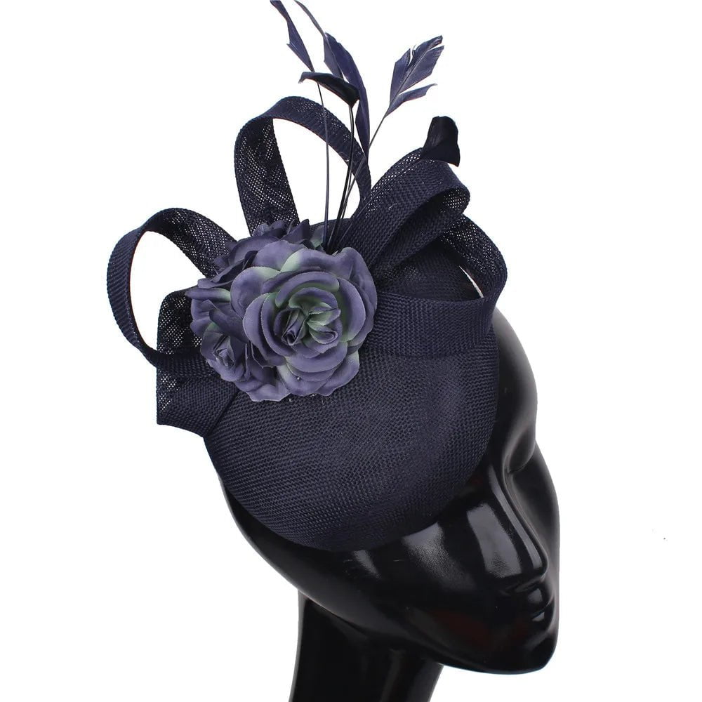 La boutique du chapeau Marine Chapeau Fascinator Brodé