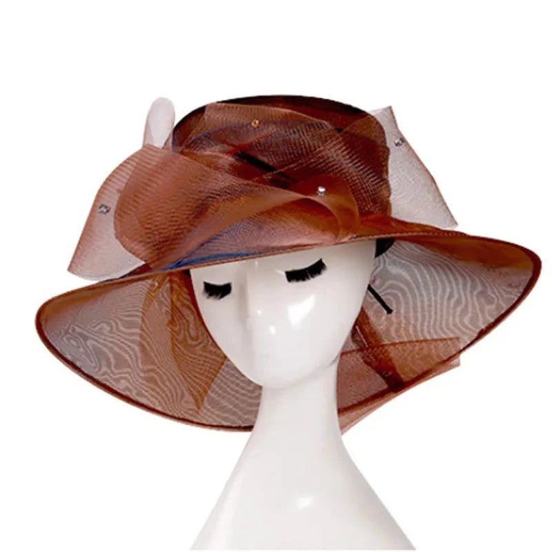 La boutique du chapeau Marron / 56-58CM Chapeau femme raffiné