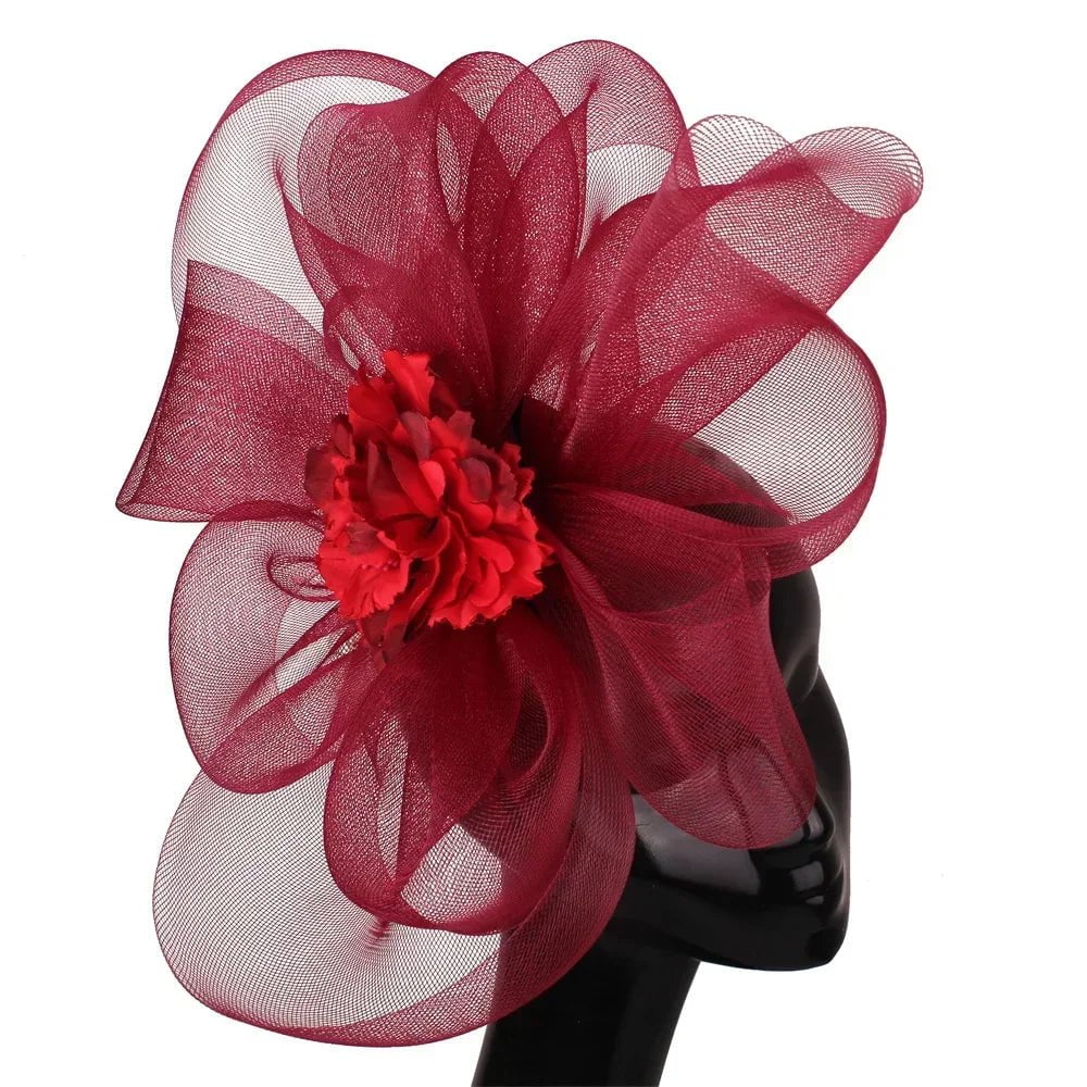 La boutique du chapeau Marron Chapeau Fascinator Soie