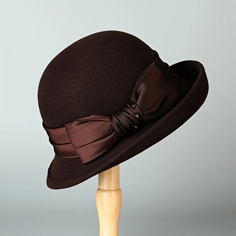 La boutique du chapeau Marron / Standard 56-58 cm Chapeau Fedora Décontracté pour Femme