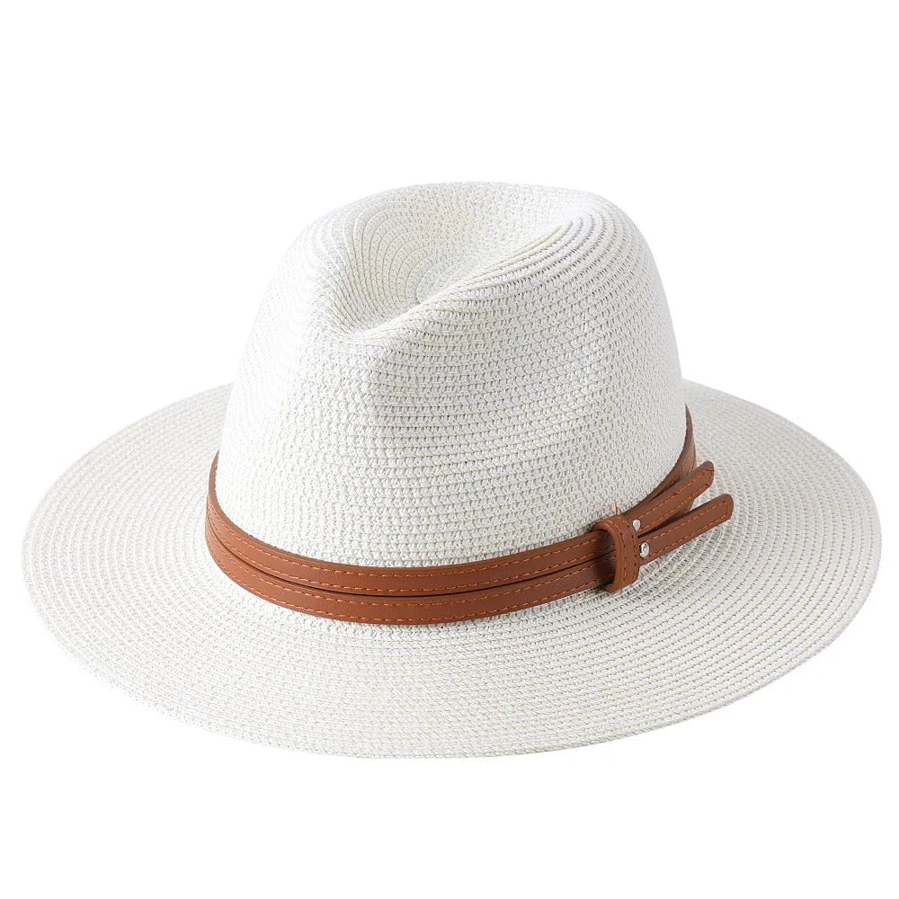 La boutique du chapeau Milky white01 / 60cm Panama en Paille Souple