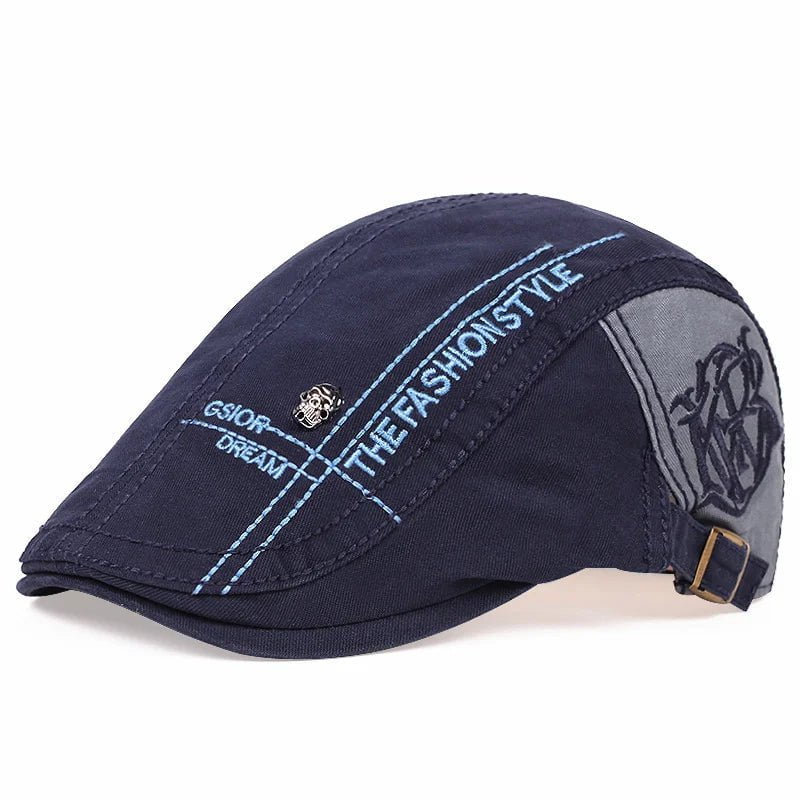 La boutique du chapeau navy Béret en coton brodé