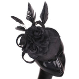 La boutique du chapeau Noir / 20CM Chapeau Bibi Fleur