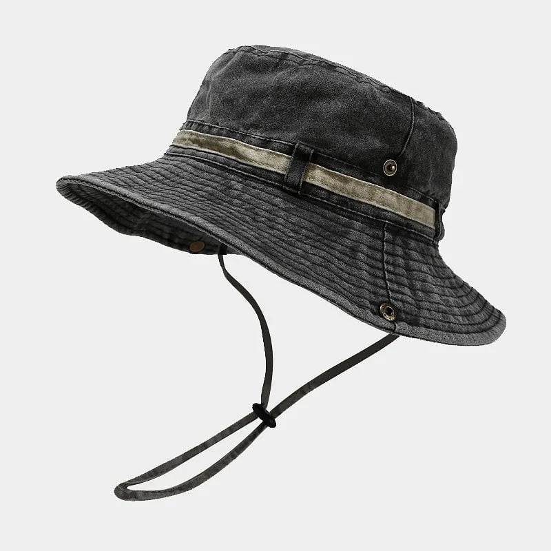 La boutique du chapeau Noir / 56-60cm Bob de pêcheur