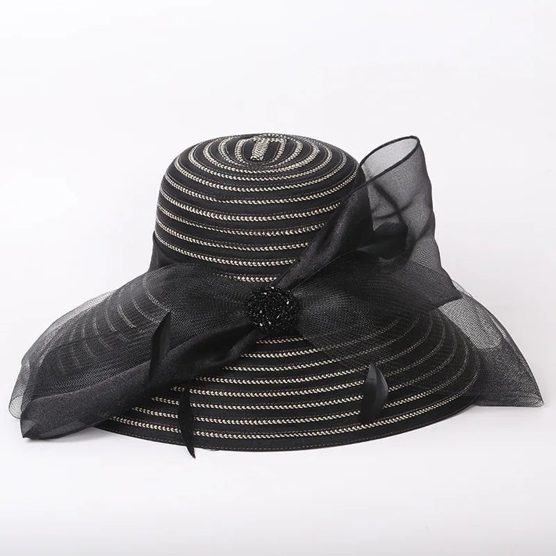 La boutique du chapeau Noir / 58-60cm Chapeau élégant à design moderne