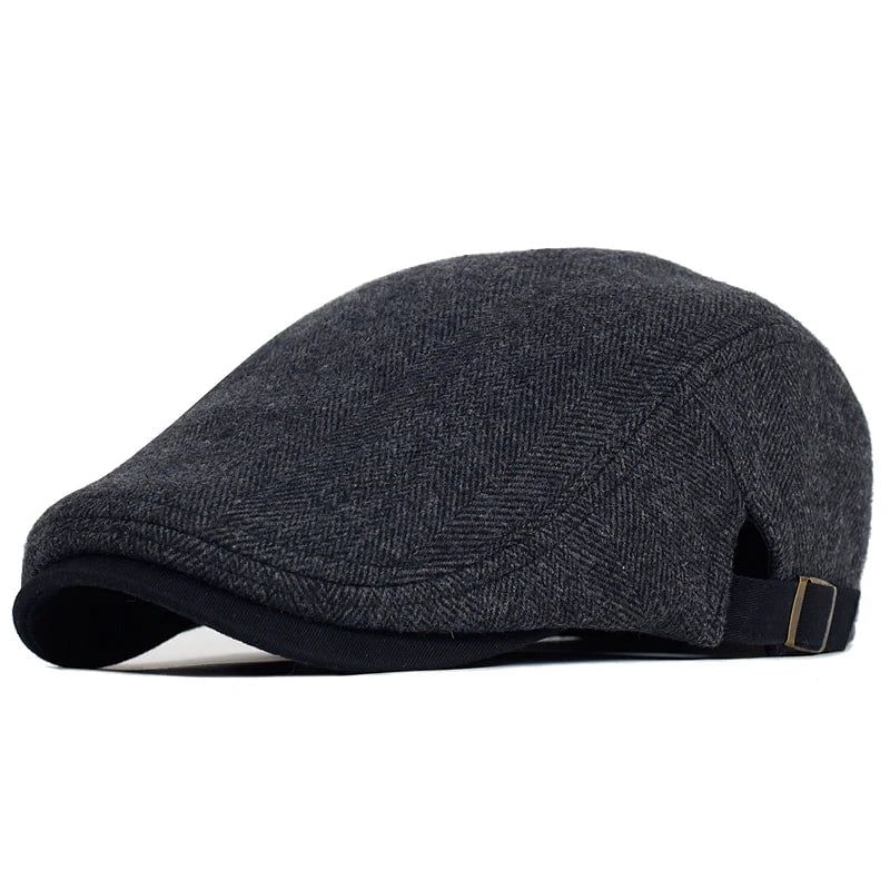 La boutique du chapeau Noir / Ajustable 59-63 cm Béret grande taille