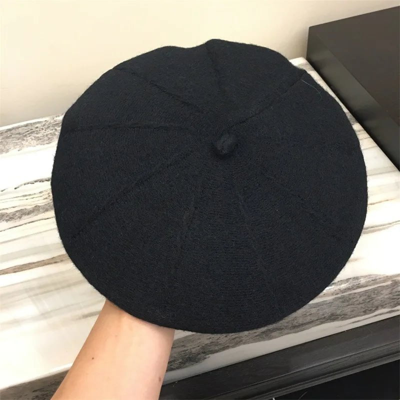 La boutique du chapeau Noir / Ajustable (du 54 au 59) Béret Femme en Laine Automne