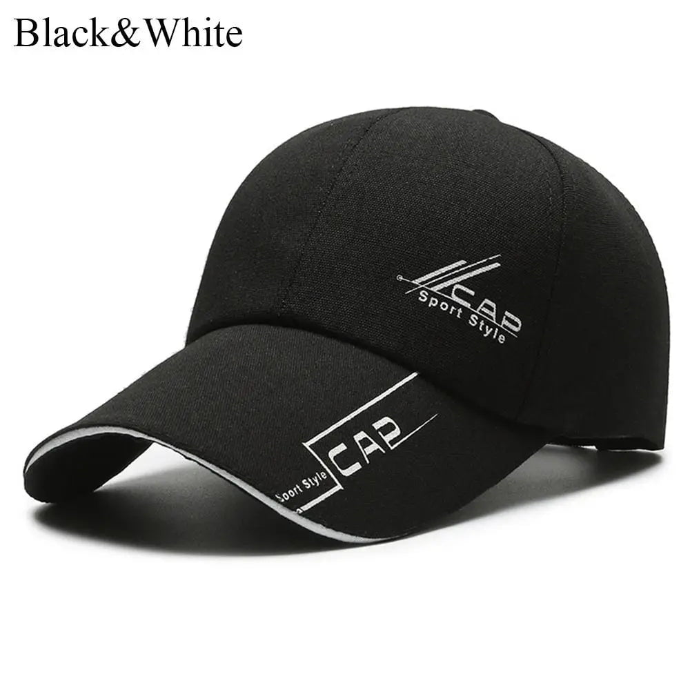 La boutique du chapeau Noir/blanc Casquette sport réglable