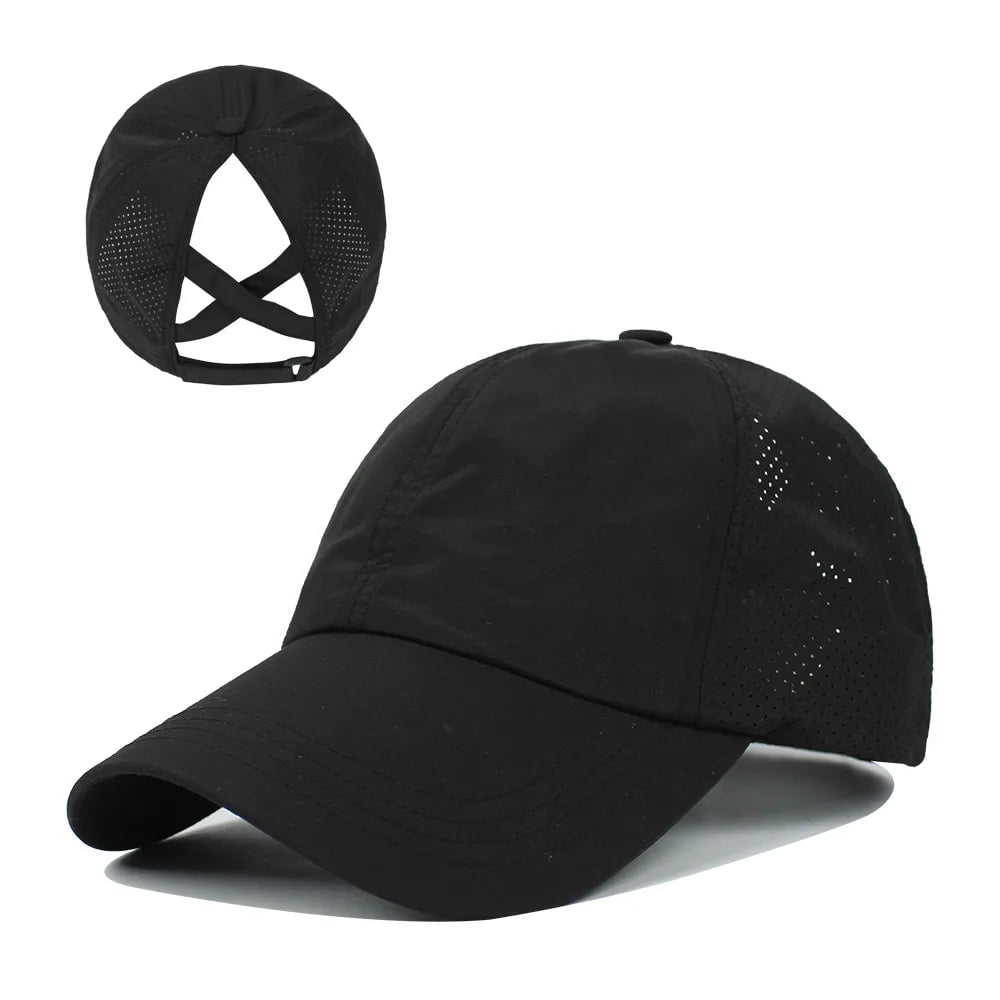 La boutique du chapeau Noir Casquette en maille respirante