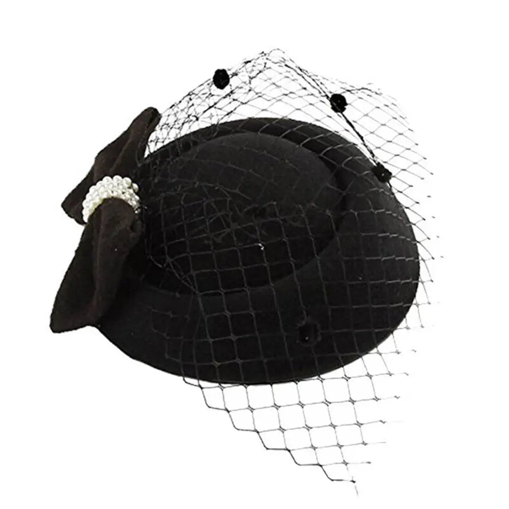 La boutique du chapeau Noir Chapeau Bibi Vintage