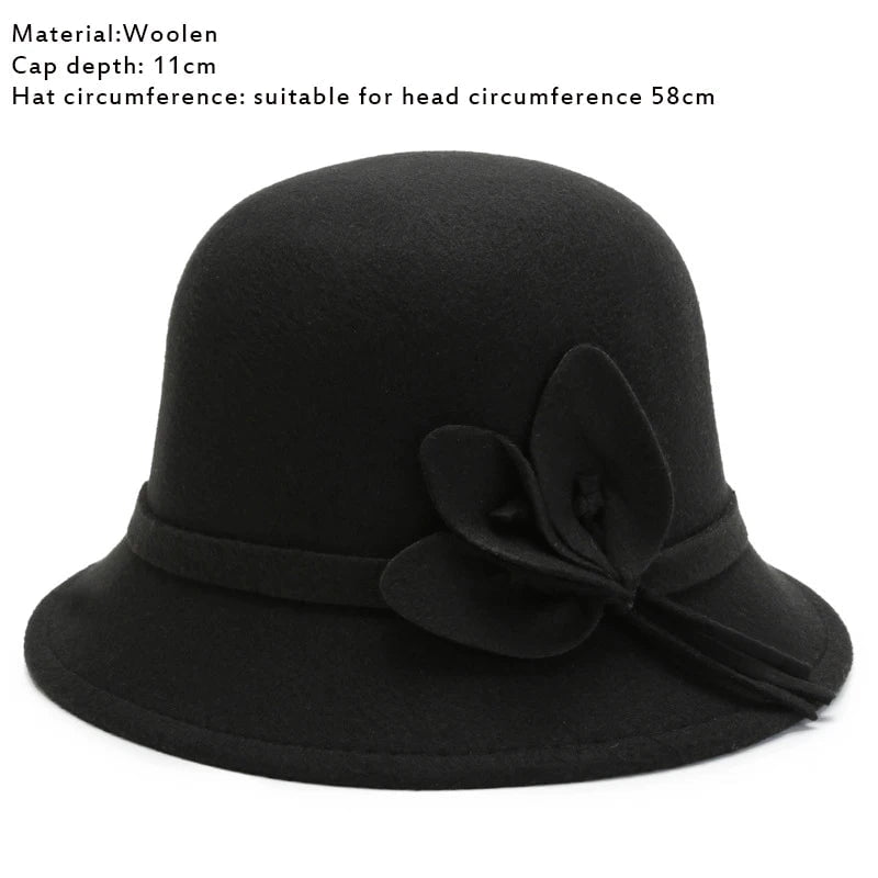 La boutique du chapeau Noir Chapeau cloche raffiné