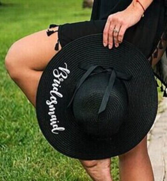 La boutique du chapeau Noir Chapeau de paille pour la plage et le soleil