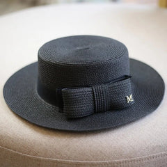 La boutique du chapeau Noir Chapeau de paille rétro
